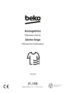 Manuale BEKO TR709 Asciugatrice