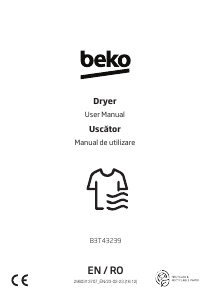 Manual BEKO B3T43239 Dryer