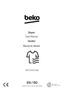 Bruksanvisning BEKO BM5T49243W Torktumlare
