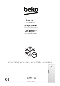 Manual BEKO BUFR2715WH Freezer