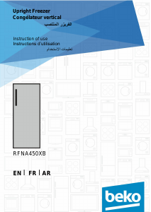 Bruksanvisning BEKO RFNA450XB Frys