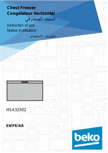 Bruksanvisning BEKO HSA32502 Frys