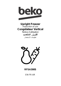 Bruksanvisning BEKO RFSA300S Frys
