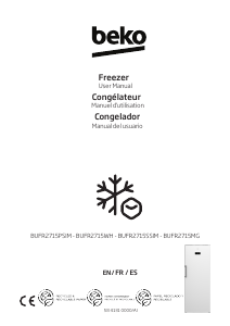 Manual BEKO BUFR2715SSIM Freezer
