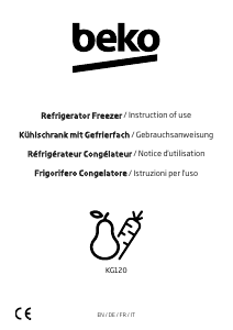 Bedienungsanleitung BEKO KG120 Kühl-gefrierkombination