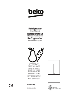 Mode d’emploi BEKO BFFD3624ZSS2 Réfrigérateur combiné