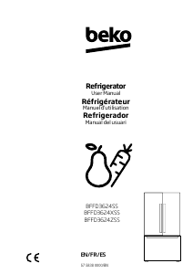 Manual de uso BEKO BFFD3624ZSS Frigorífico combinado