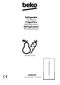 Bruksanvisning BEKO BFSB3622XSS Kyl-frys