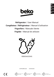 Manual BEKO B5BCNA325HS Fridge-Freezer