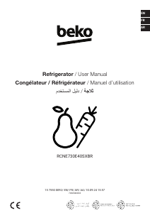 Manual BEKO RCNE730E40SXBR Fridge-Freezer
