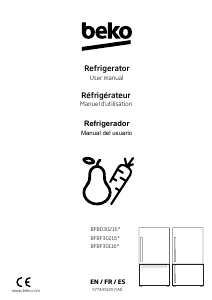 Manual BEKO BFBF30116WHIM Fridge-Freezer