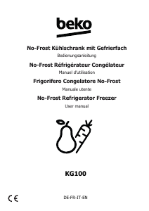 Manual BEKO KG100 Fridge-Freezer