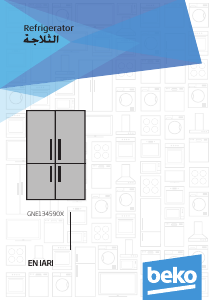 Εγχειρίδιο BEKO GNE134590X Ψυγειοκαταψύκτης