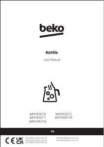 Bruksanvisning BEKO WKM 8307 T Vattenkokare