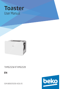 Manual BEKO TAM6202B Toaster