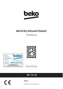 Bruksanvisning BEKO VCW 41314 WI Dammsugare