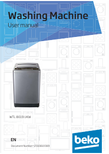 Bruksanvisning BEKO WTL 8019 UKW Tvättmaskin
