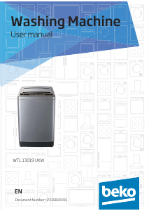 Handleiding BEKO WTL 13019 UKW Wasmachine