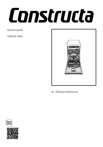 Bedienungsanleitung Constructa CP6VX01HKE Geschirrspüler