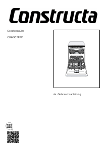 Bedienungsanleitung Constructa CG6IS02EBD Geschirrspüler