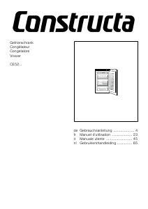 Bedienungsanleitung Constructa CE521EFE0 Gefrierschrank