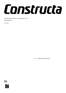 Bedienungsanleitung Constructa CV435236 Kochfeld