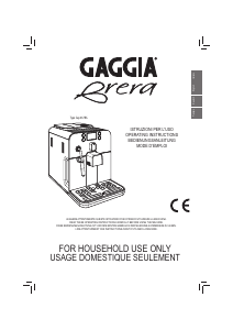 Mode d’emploi Gaggia RI9305 Brera Machine à expresso