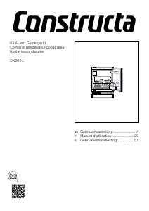 Bedienungsanleitung Constructa CK202VFD0 Kühlschrank