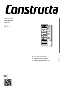 Mode d’emploi Constructa CK181NSE0 Réfrigérateur