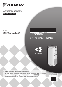 Bruksanvisning Daikin MCK555AVM-W Luftrenare