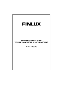 Bedienungsanleitung Finlux W 125 FIN Waschmaschine