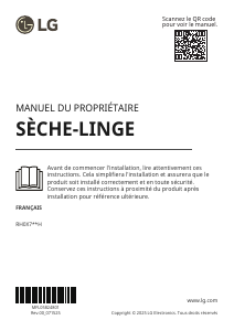 Mode d’emploi LG RH0X76WH Sèche-linge