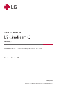 Handleiding LG PU600U CineBeam Q Beamer