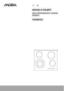 Manuál Mora VDSS 632 C Varná deska