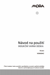 Manuál Mora VDIS 654 C Varná deska