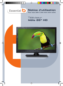 Mode d’emploi Essentiel B Melia 26 Téléviseur LCD
