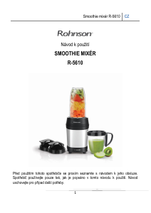 Manuál Rohnson R-5610 Mixér