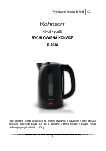 Manuál Rohnson R-7038 Konvice