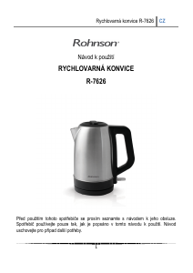 Manuál Rohnson R-7626 Konvice