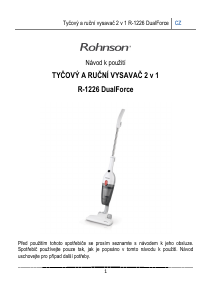 Manuál Rohnson R-1226 DualForce Vysavač