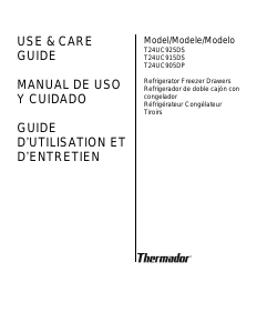 Bruksanvisning Thermador T24UC925DS Kyl-frys