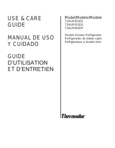 Handleiding Thermador T24UR925DS Koelkast