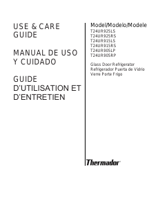 Mode d’emploi Thermador T24UR925RS Réfrigérateur