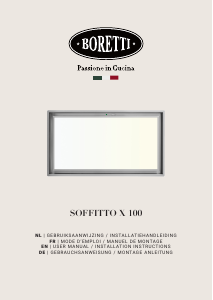 Mode d’emploi Boretti SOFFITTOX100 Hotte aspirante