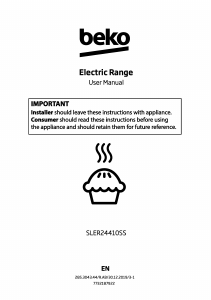 Manual BEKO SLER24410SS Range