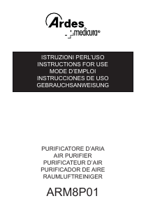 Manuale Ardes ARM8P01 Purificatore d'aria