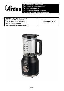 Bedienungsanleitung Ardes ARFRUL01 Standmixer