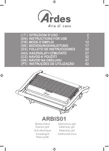 Használati útmutató Ardes ARBIS01 Kontaktgrill