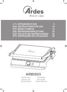 Handleiding Ardes ARBIS03 Contactgrill
