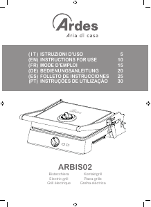 Bedienungsanleitung Ardes ARBIS02 Kontaktgrill